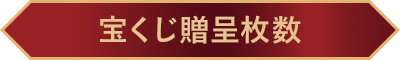 宝くじ贈呈枚数